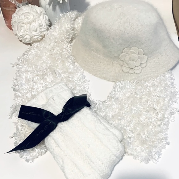 DKNY Knit Socks ,Angora Hat & Super soft Scarf - Picture 4 of 4